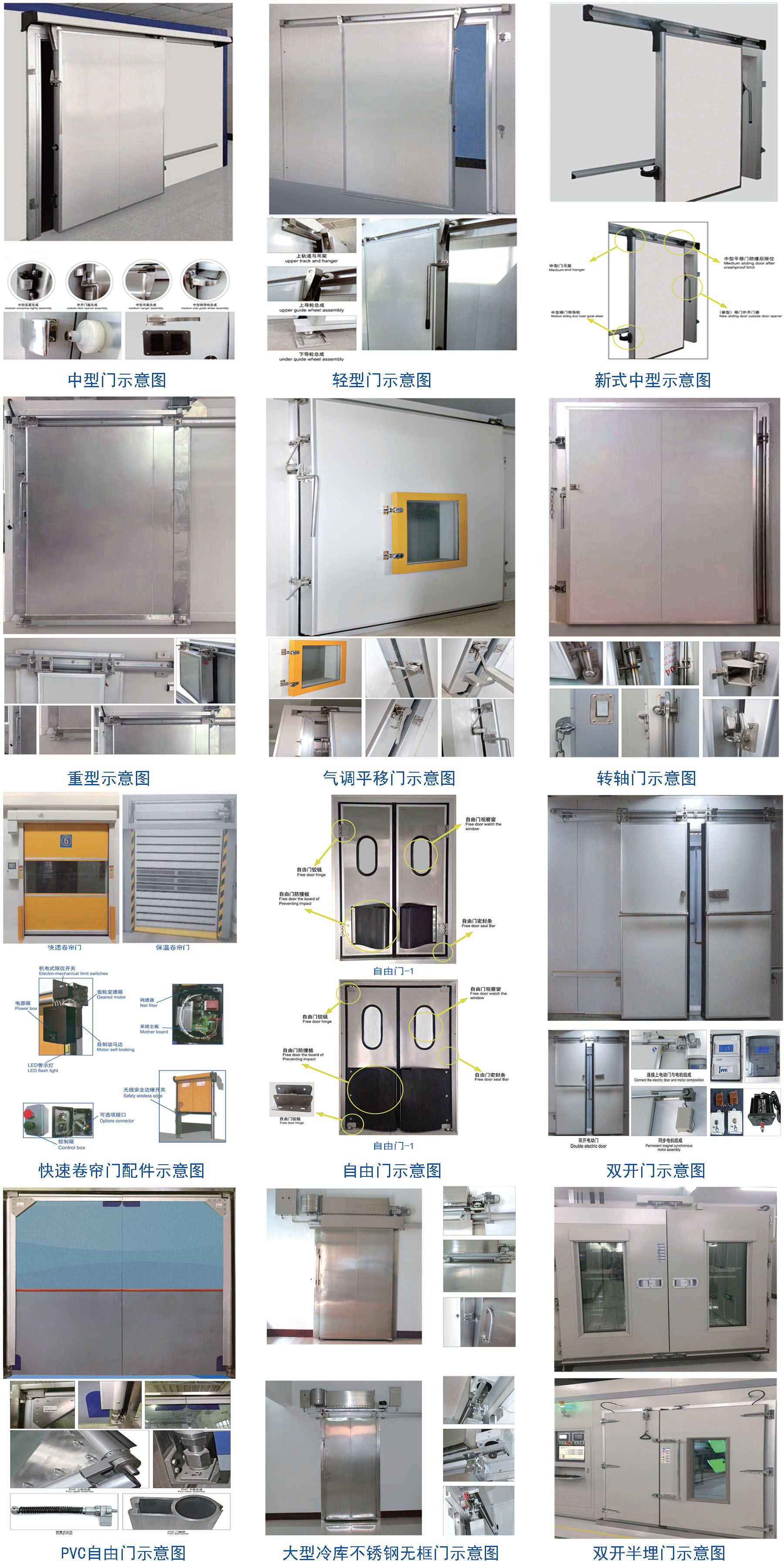 雙開平移門外開門器-642